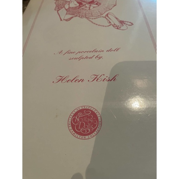 Hamilton Heritage Porcelain Doll- Ashley - Picture 5 of 8